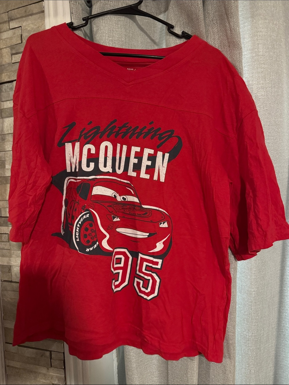 Disney Red 'Team 95' Lightning McQueen Graphic Tee